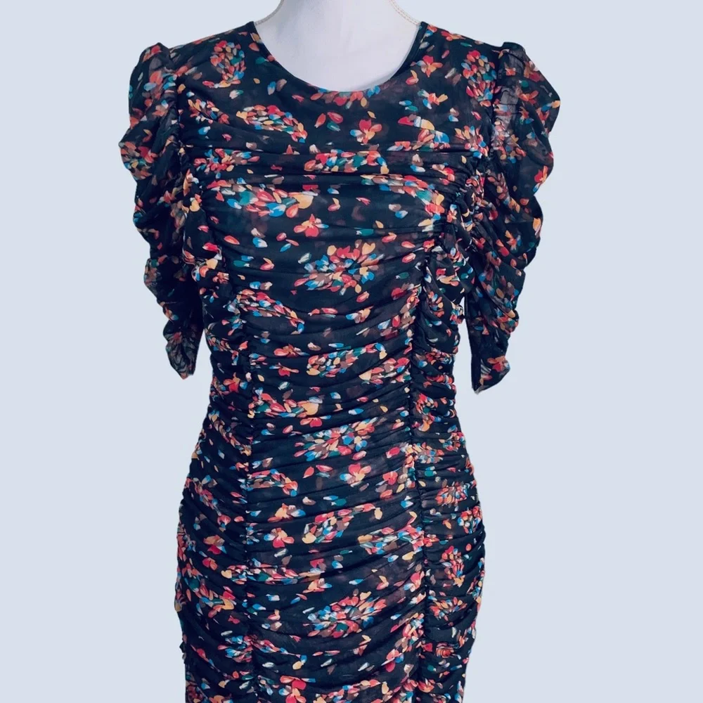 FREE PEOPLE BRIELLA FLORAL MIDI DRESS